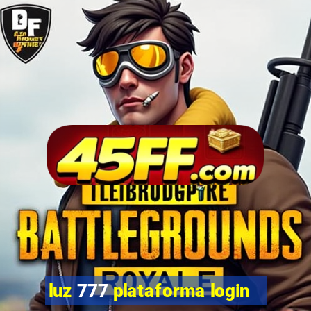 luz 777 plataforma login